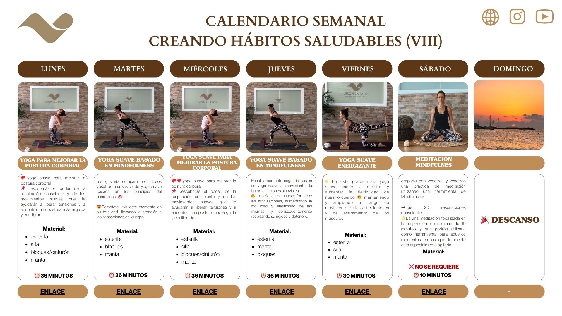 Calendario yoga y mindfulness Verónica Salas Calendario yoga y mindfulness Verónica Salas